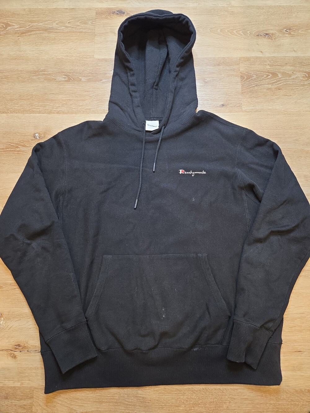 READYMADE Pioncham Champion Hoodie Black Made in Japan Men’s Small SHIPS FAST